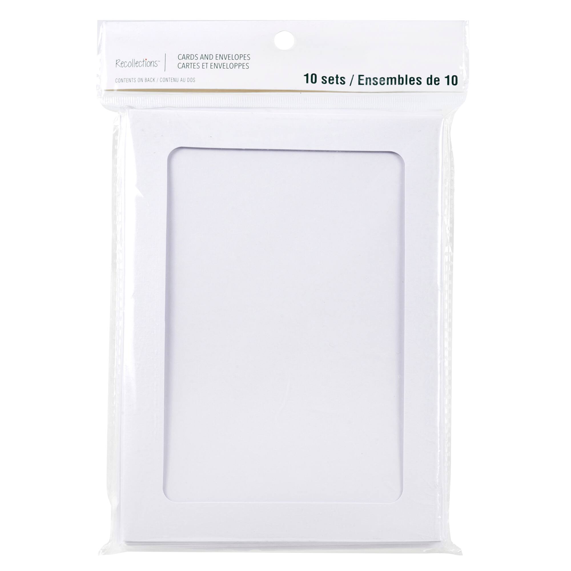 12 Packs: 10 ct. (120 total) 5" x 7" Frame Cards & Envelopes by Recollections